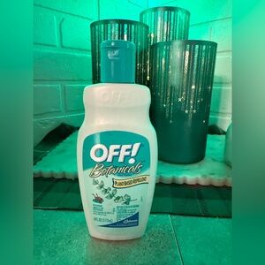 Vintage OFF Botanicals Repellent Lotion Open Bottle 3/4 Full